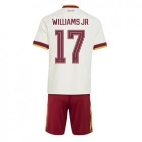 Spanien Nico Williams #17 Borta Kläder Barn VM 2026 Kortärmad (+ Korta byxor)
